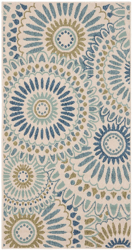 Safavieh Veranda Ver091-0614 Cream / Green Rugs.