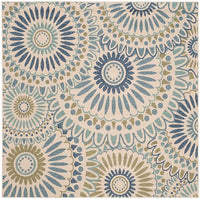 Safavieh Veranda Ver091-0614 Cream / Green Geometric Area Rug