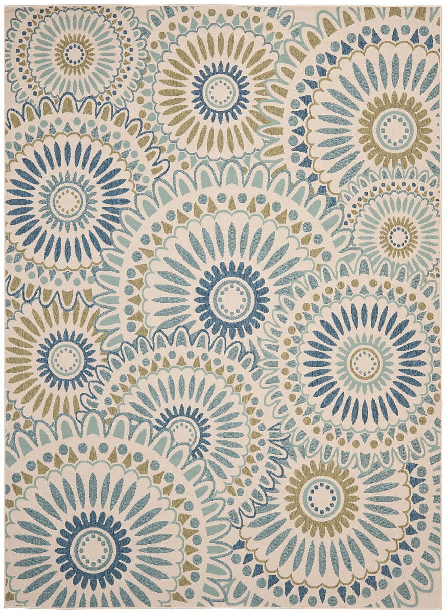 Safavieh Veranda Ver091-0614 Cream / Green Geometric Area Rug