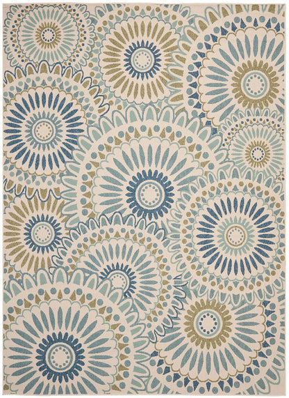 Safavieh Veranda Ver091-0614 Cream / Green Geometric Area Rug