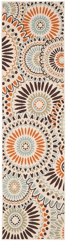 Safavieh Veranda Ver091-0712 Cream / Chocolate Rugs.