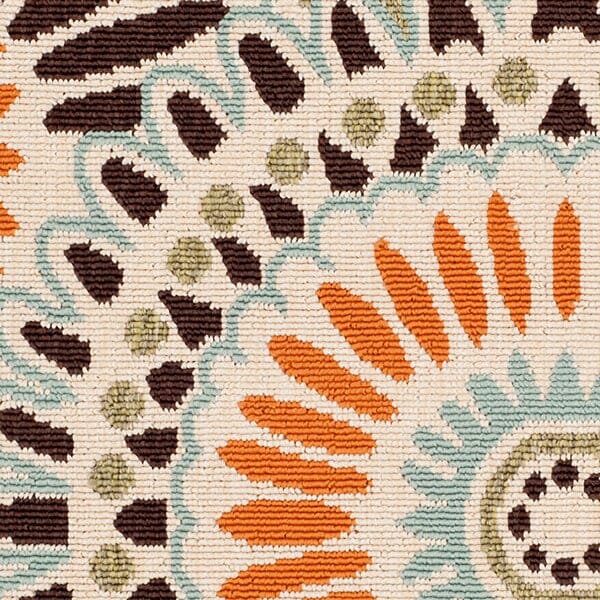 Safavieh Veranda Ver091-0712 Cream / Chocolate Rugs.