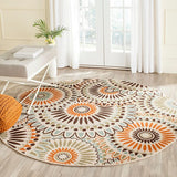 Safavieh Veranda Ver091-0712 Cream / Chocolate Rugs.
