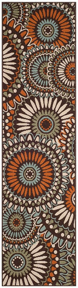 Safavieh Veranda Ver091-0725 Chocolate / Terracotta Rugs.