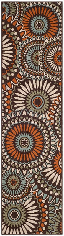 Safavieh Veranda Ver091-0725 Chocolate / Terracotta Rugs.