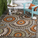 Safavieh Veranda Ver091-0725 Chocolate / Terracotta Rugs.