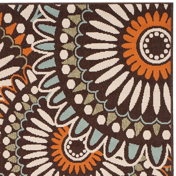 Safavieh Veranda Ver091-0725 Chocolate / Terracotta Rugs.