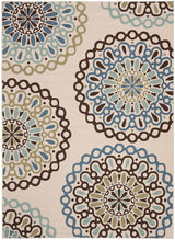 Safavieh Veranda Ver092-0615 Cream / Blue Rugs.