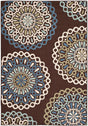 Safavieh Veranda Ver092-0625 Chocolate / Blue Rugs.