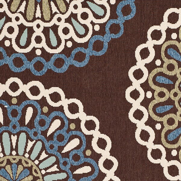 Safavieh Veranda Ver092-0625 Chocolate / Blue Rugs.
