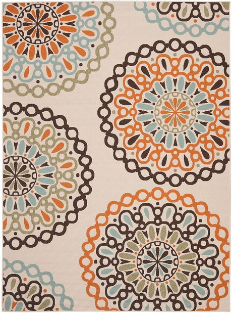 Safavieh Veranda Ver092-0715 Cream / Terracotta Rugs.