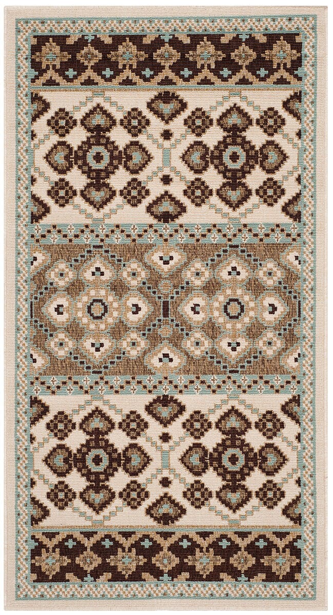 Safavieh Veranda Ver093-0212 Cream / Chocolate Area Rug