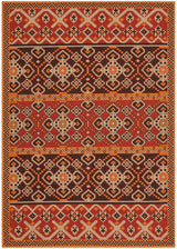 Safavieh Veranda Ver093-0332 Red / Chocolate Rugs.