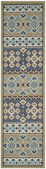 Safavieh Veranda Ver093-0642 Green / Blue Rugs.