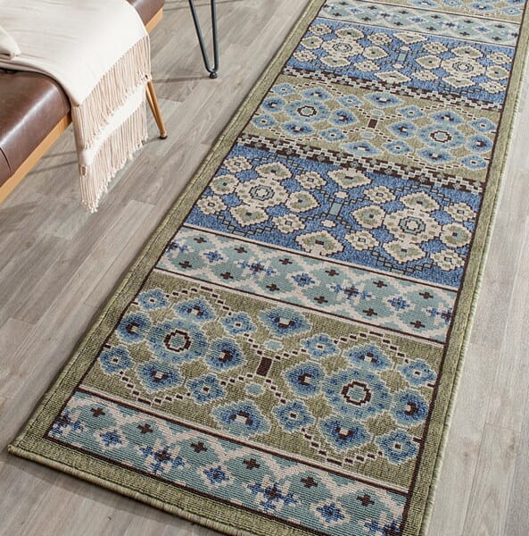 Safavieh Veranda Ver093-0642 Green / Blue Rugs.