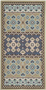 Safavieh Veranda Ver093-0642 Green / Blue Rugs.