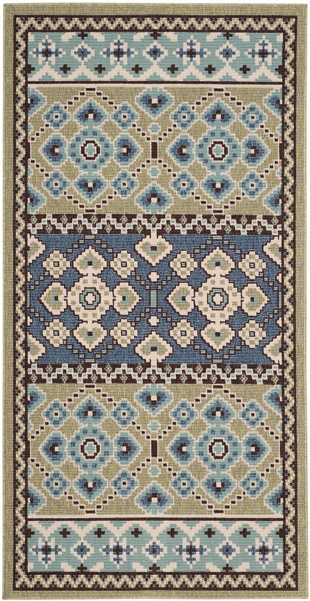 Safavieh Veranda Ver093-0642 Green / Blue Rugs.