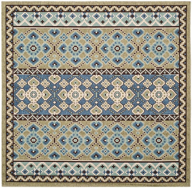 Safavieh Veranda Ver093-0642 Green / Blue Rugs.