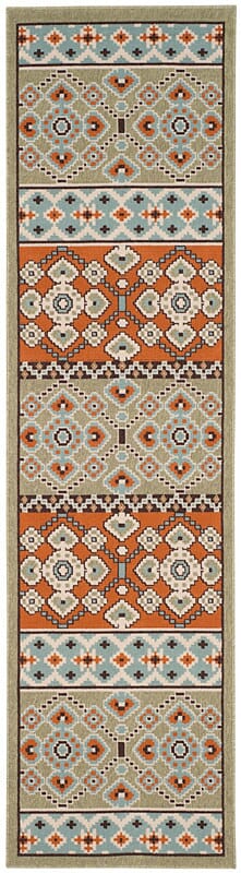 Safavieh Veranda Ver093-0742 Green / Terracotta Rugs.