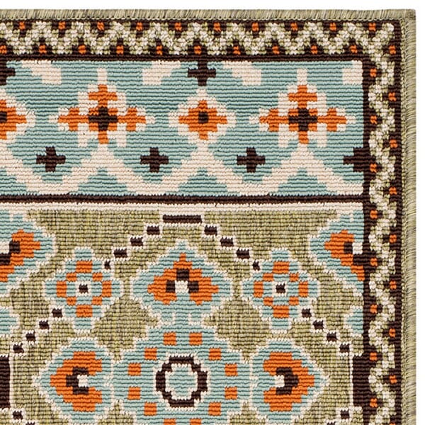 Safavieh Veranda Ver093-0742 Green / Terracotta Rugs.