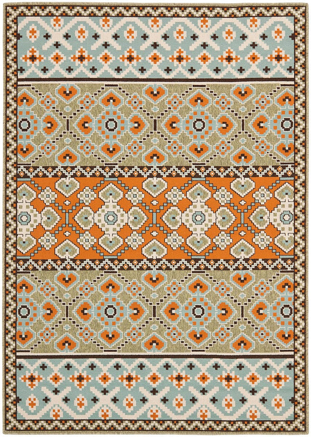 Safavieh Veranda Ver093-0742 Green / Terracotta Rugs.