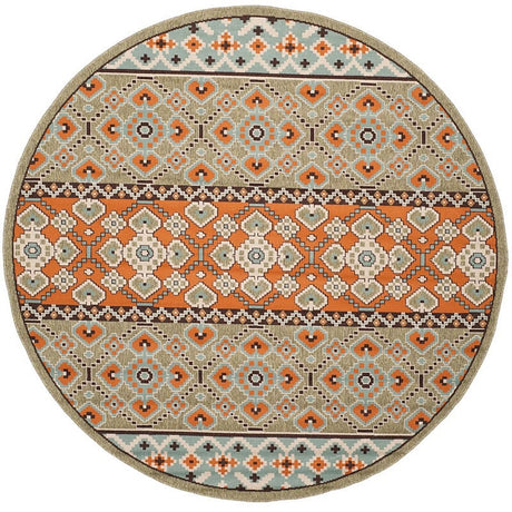 Safavieh Veranda Ver093-0742 Green / Terracotta Rugs.