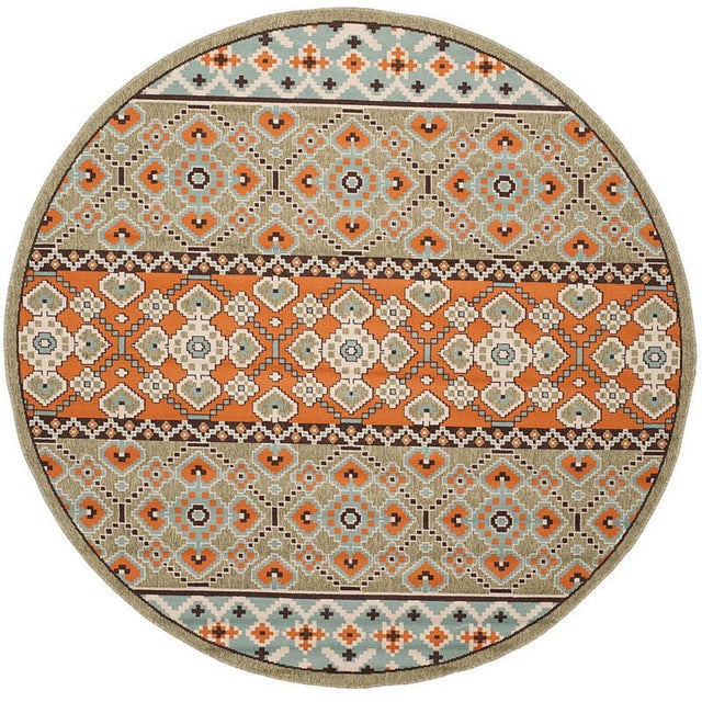 Safavieh Veranda Ver093-0742 Green / Terracotta Rugs.