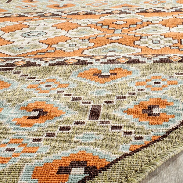 Safavieh Veranda Ver093-0742 Green / Terracotta Rugs.