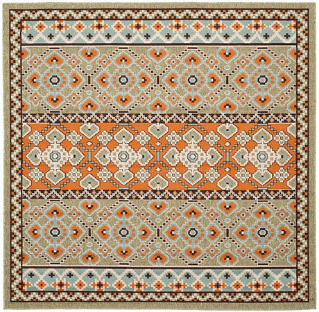 Safavieh Veranda Ver093-0742 Green / Terracotta Rugs.