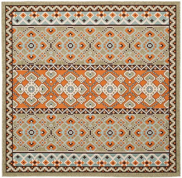 Safavieh Veranda Ver093-0742 Green / Terracotta Rugs.