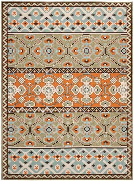 Safavieh Veranda Ver093-0742 Green / Terracotta Rugs.