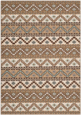 Safavieh Veranda Ver095-0215 Creme / Brown Rugs.