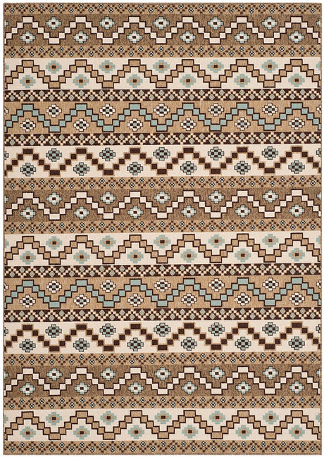 Safavieh Veranda Ver095-0215 Creme / Brown Rugs.