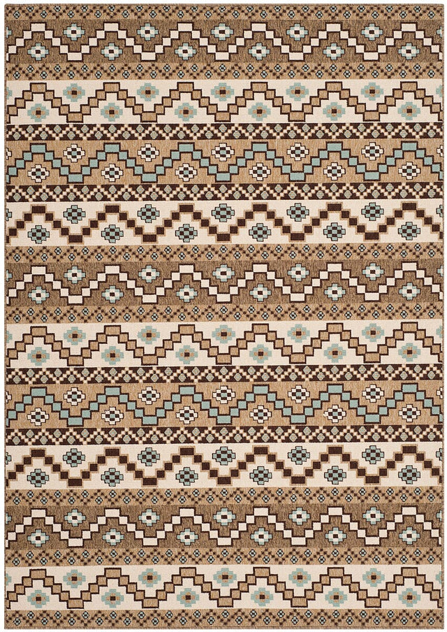 Safavieh Veranda Ver095-0215 Creme / Brown Rugs.