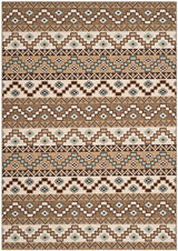 Safavieh Veranda Ver095-0215 Creme / Brown Rugs.