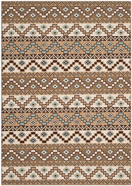 Safavieh Veranda Ver095-0215 Creme / Brown Rugs.