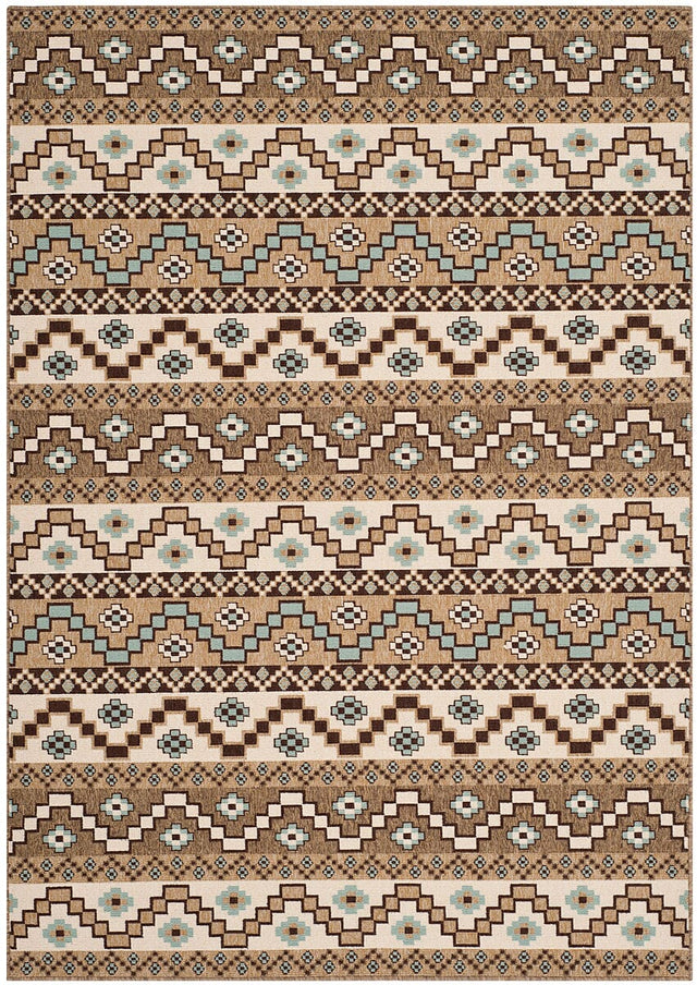 Safavieh Veranda Ver095-0215 Creme / Brown Rugs.