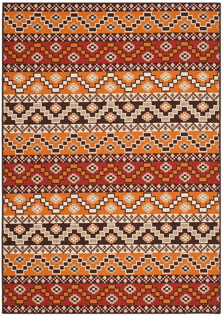 Safavieh Veranda Ver095-0332 Red / Chocolate Rugs.