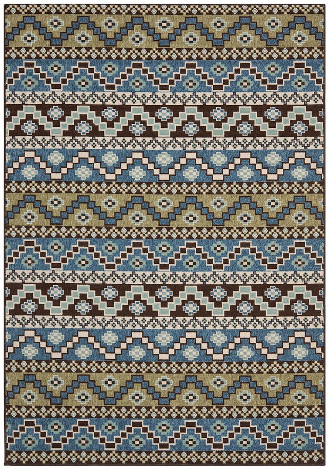 Safavieh Veranda Ver095-0651 Blue / Creme Rugs.