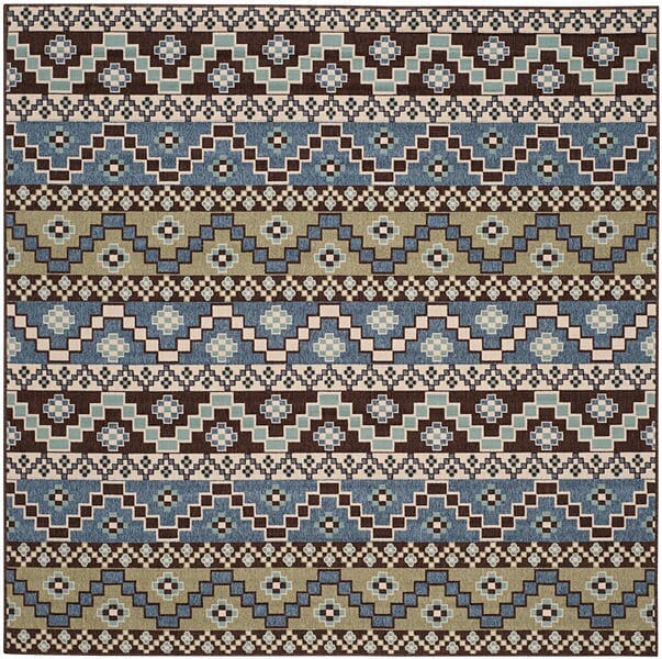 Safavieh Veranda Ver095-0651 Blue / Creme Rugs.