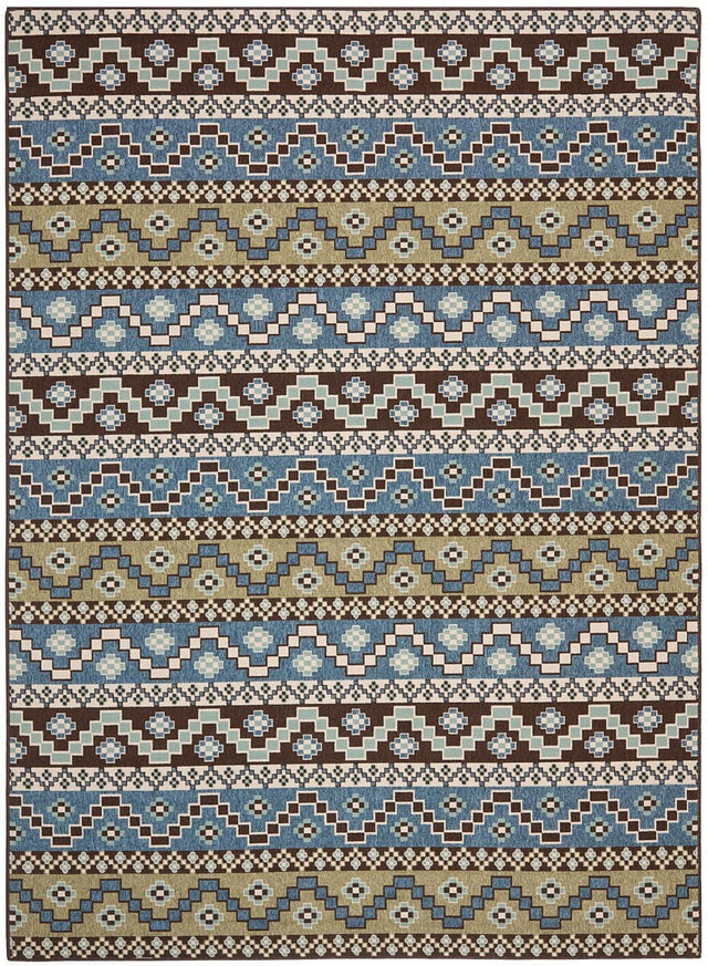 Safavieh Veranda Ver095-0651 Blue / Creme Rugs.