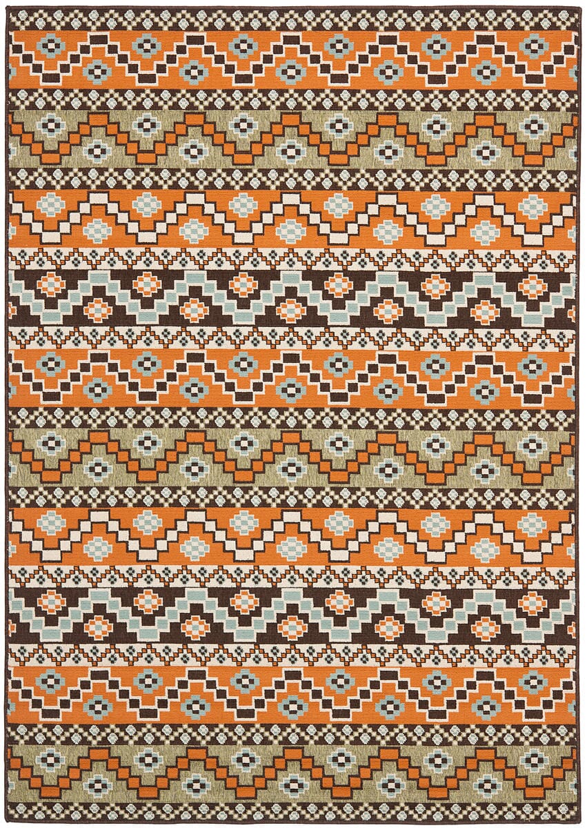 Safavieh Veranda Ver095-0752 Terracotta / Chocolate Rugs.
