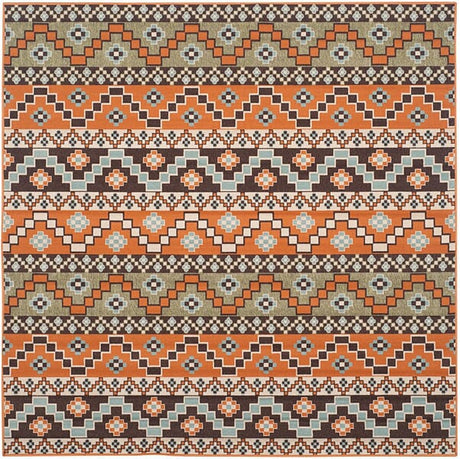 Safavieh Veranda Ver095-0752 Terracotta / Chocolate Rugs.