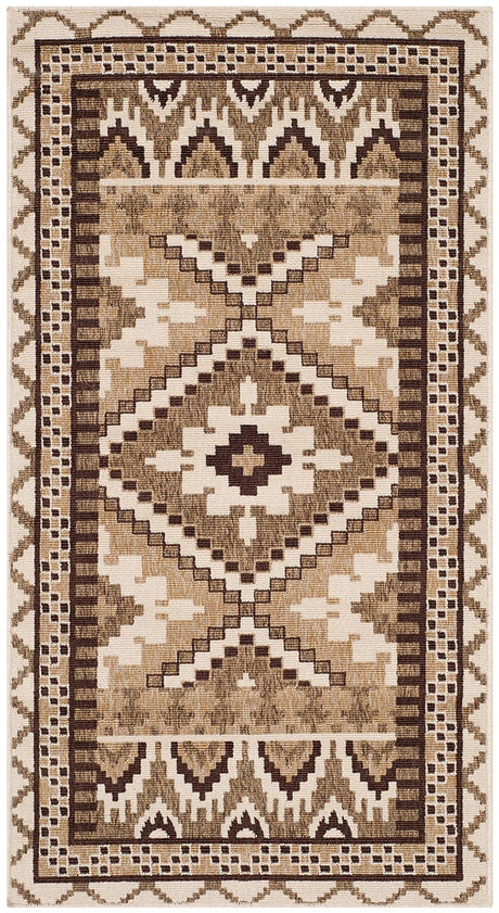 Safavieh Veranda Ver096-0215 Creme / Brown Rugs.