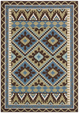 Safavieh Veranda Ver096-0642 Green / Chocolate Rugs.