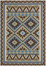 Safavieh Veranda Ver096-0642 Green / Chocolate Rugs.
