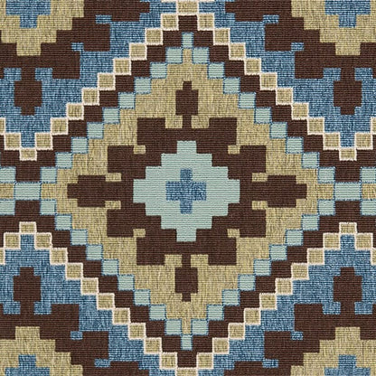 Safavieh Veranda Ver096-0642 Green / Chocolate Southwestern Area Rug