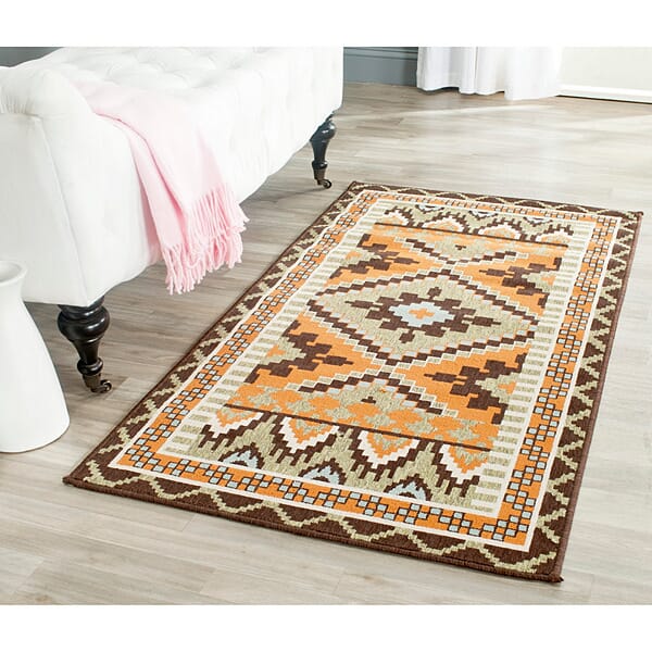 Safavieh Veranda Ver096-0742 Green / Terracotta Rugs.