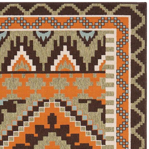 Safavieh Veranda Ver096-0742 Green / Terracotta Rugs.