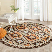 Safavieh Veranda Ver096-0742 Green / Terracotta Southwestern Area Rug